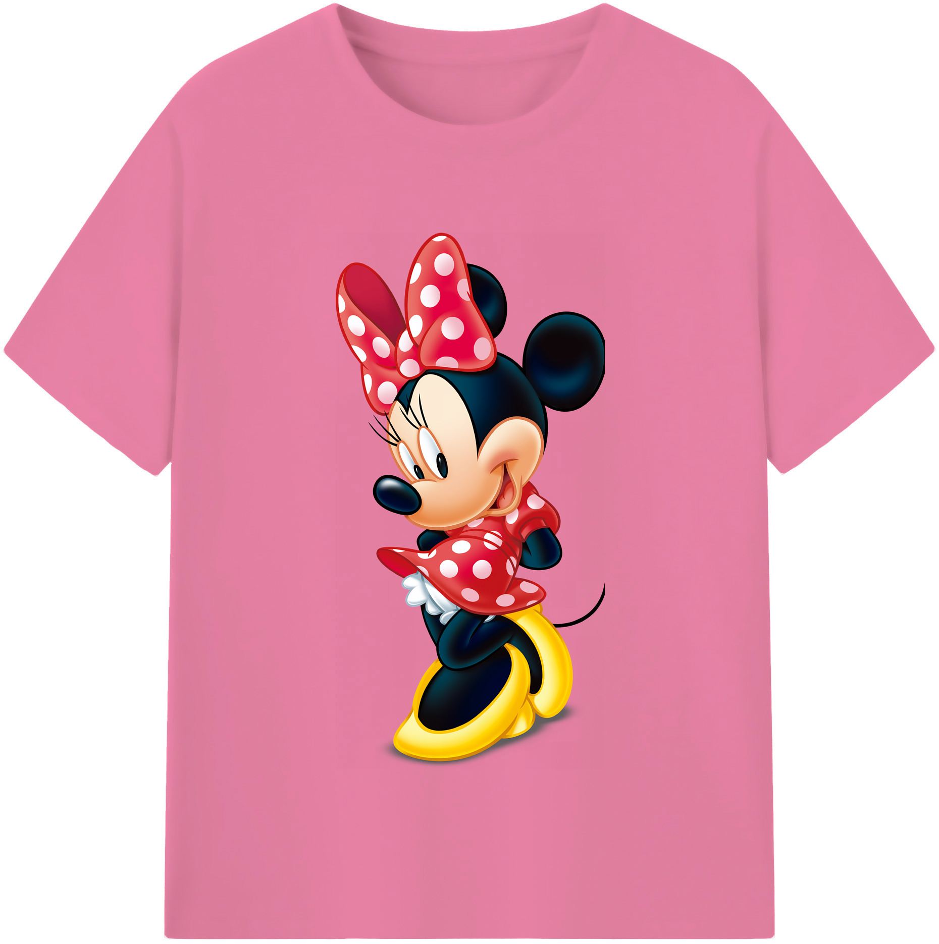 （画像用） ミッキーマウス Mickey Mouse 綿100％半袖Tシャツ（フロントプリント）